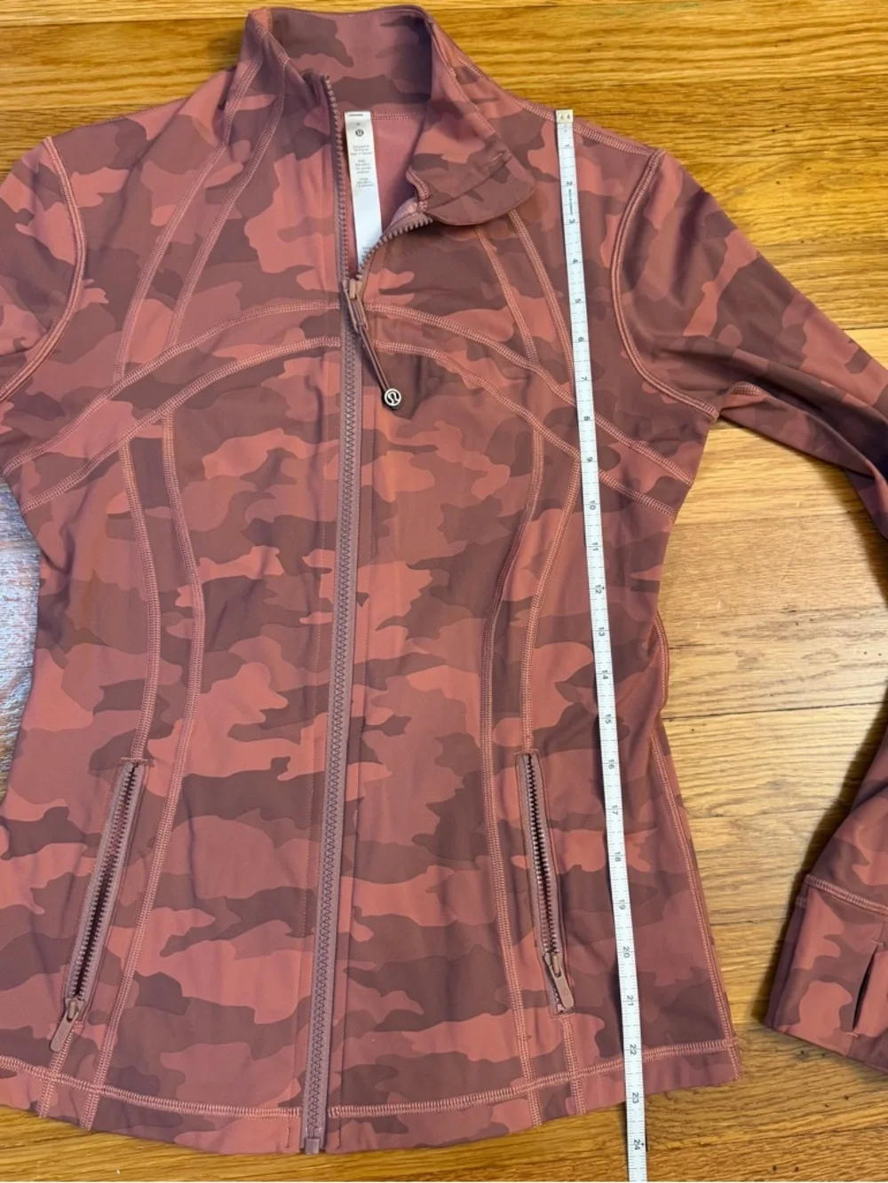 Lululemon Define Jacket Heritage 365 Camo Brier Rose Multi - Size 8 - Picture 3 of 5